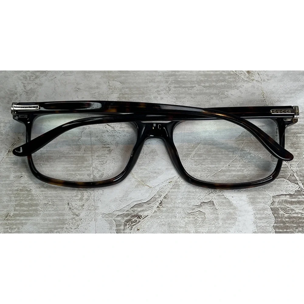Gucci Eyeglasses GG 1023 TVD Tortoise Rectangular Men's 53-17-140 FRAMES ONLY